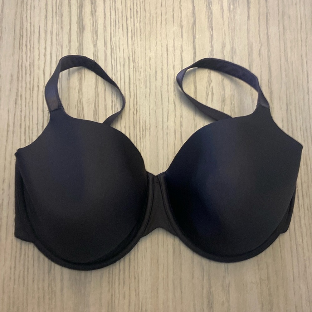 💜Panache Women's Porcelain Elan Seamless Molded T-shirt Bra (7321) Sz 30G Black